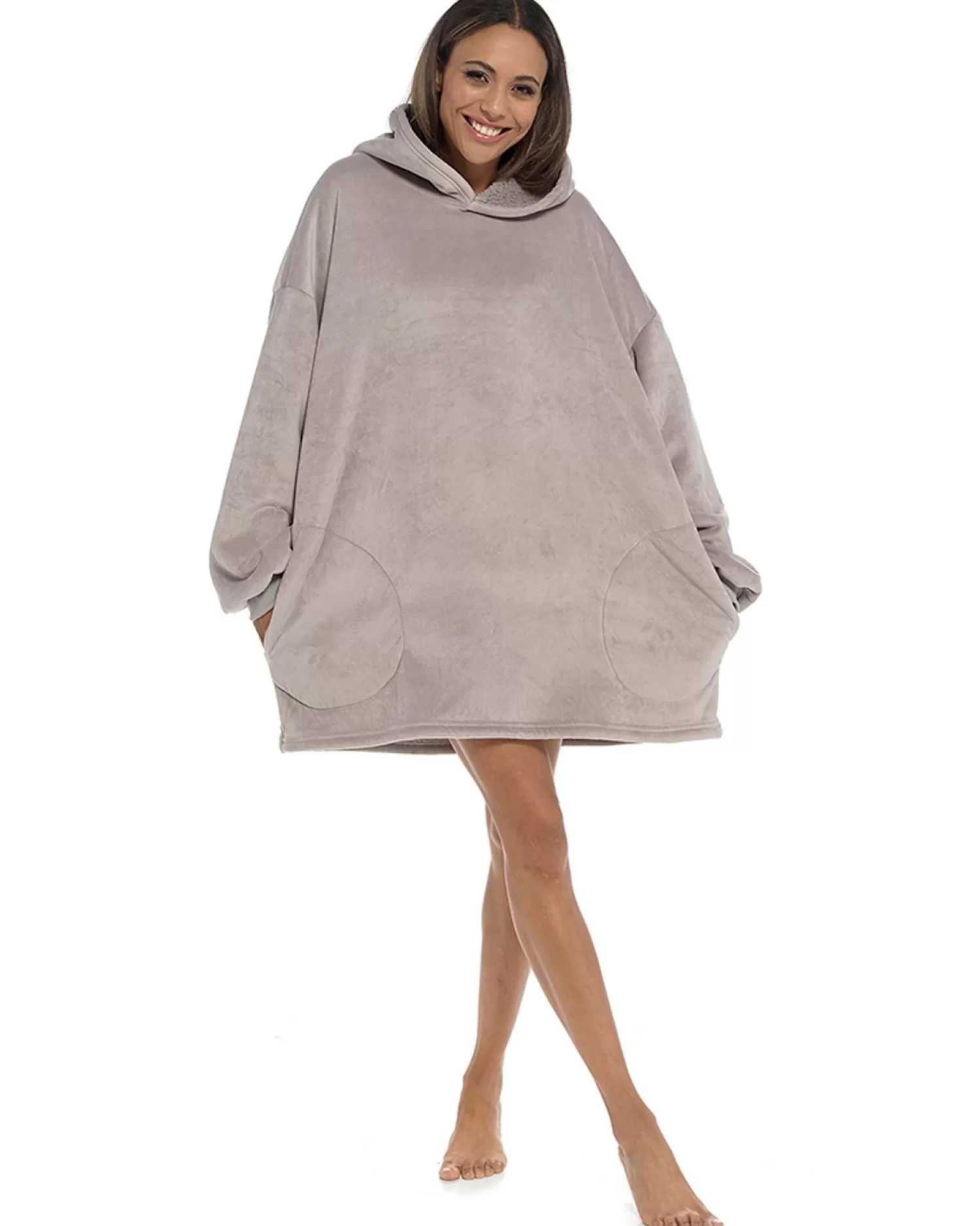 Wolf & Harte Loungewear | Wolf & Harte Oversized Snuggle Hoodie - Mink