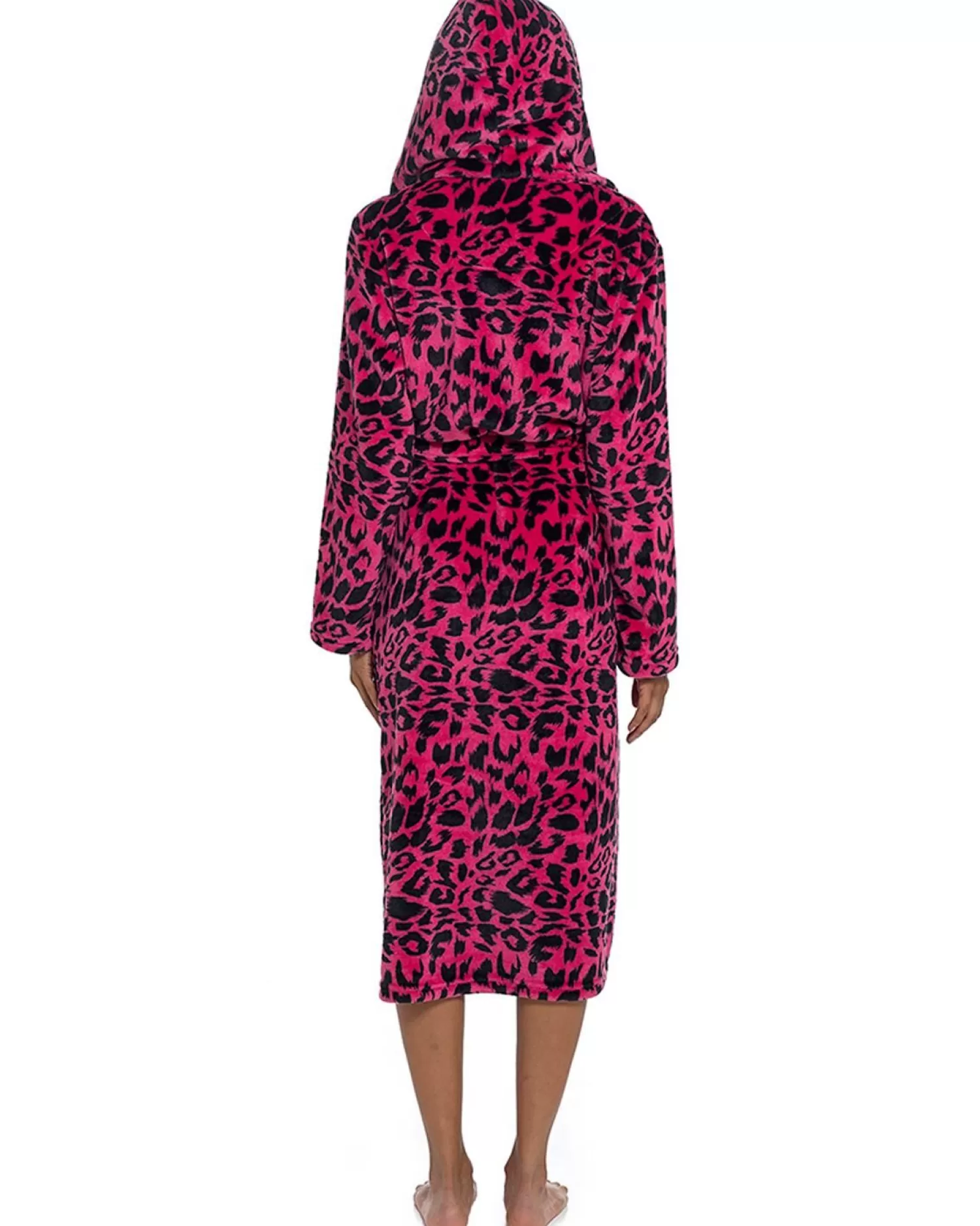 Wolf & Harte Dressing Gowns | Wolf & Harte Panther Print Dressing Gown - Pink