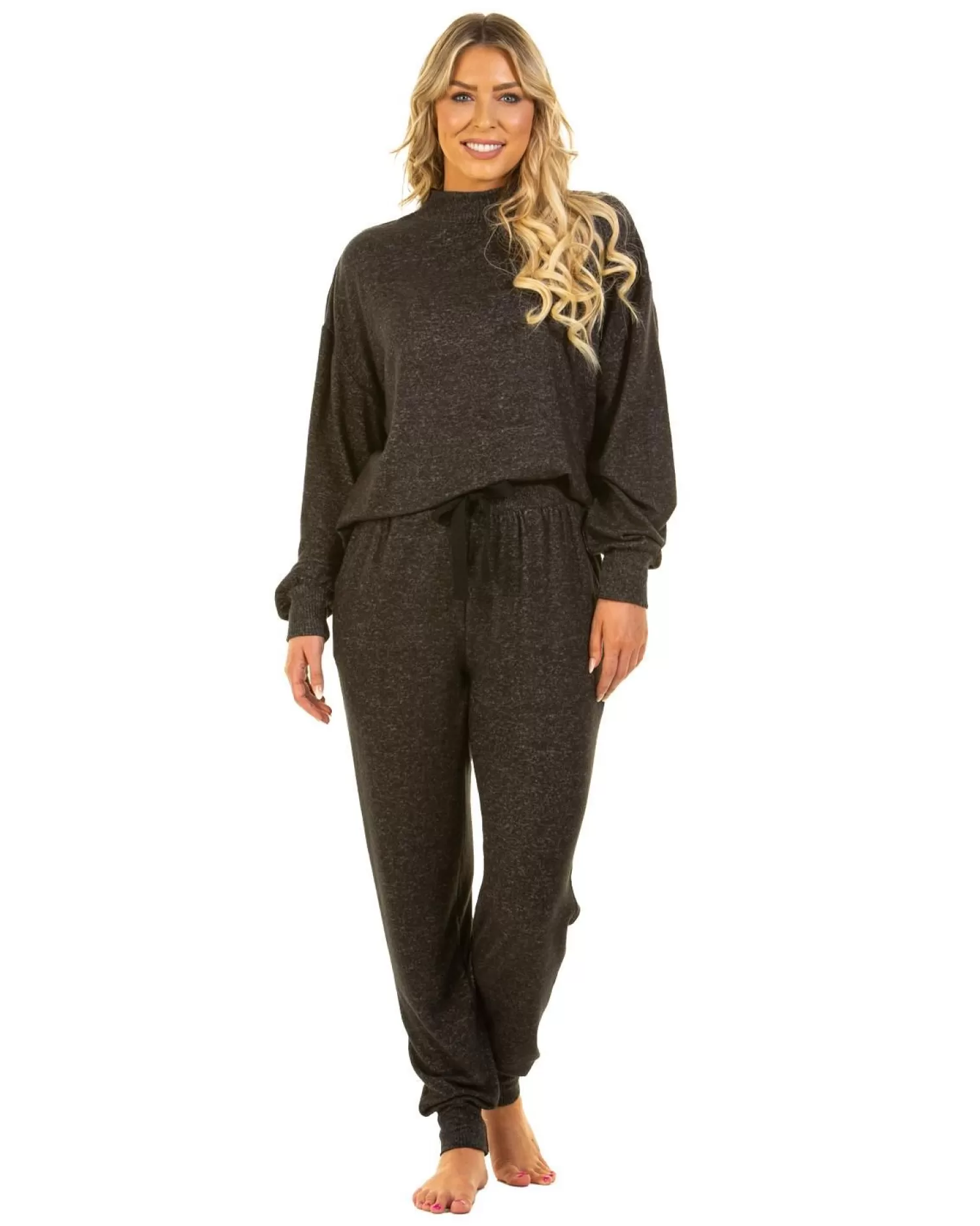 Wysteria Lane Pyjamas | Lush Lounge Pyjamas - Charcoal
